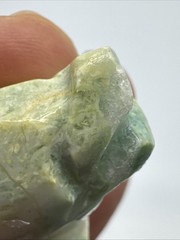 5 Vtg Hand Carved Green Moss Agate Jasper Stone Koi Fish Sculpture Decor 3″ tall