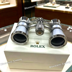 Rolex Silver Opera Glasses Executive Desk Display Collector Edition