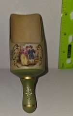 vintage Hand Painted China Footed SGK Porcelain Tea Spice Scoop Victorian