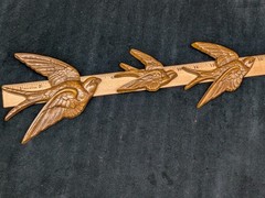 Burwood Swallows Birds in Flight Hanging Plaques Vintage Set of 3 USA 1980’s