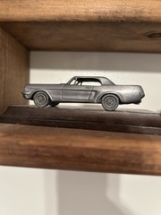 1984 Avon Pewter Car Collectibles Set of 5 as seen on Wood Bases