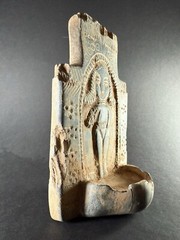 ANCIENT SYRO-HITTITE STONE CEREMONIAL OFFERING VESSEL DEPICTING GODDESS ASTARTE