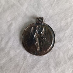 29-27 BC Ancient Roman Legionary SILVER Pendant Depicting High Detailed Victoria