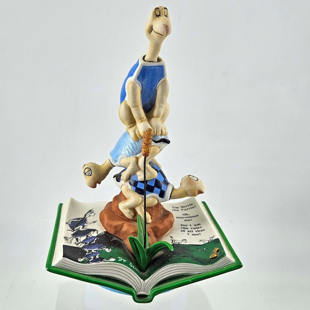 Vintage Dr. Seuss On Top of the World Turtles Hallmark Figurine 2000