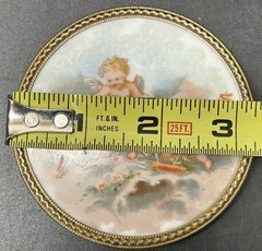 Antique Limoges France Hand Painted Playing Cherubs On Porcelain (LOT OF 2)