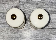 2 M.J. Hummel Cham,Switzerland Spice Jars w/ Lids 1987/1993 ARS AG MADE IN JAPAN