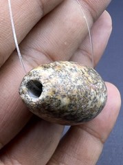 Genuine Old Ancient Natural Jasper Stone Rare Unique Bead From Central Asia