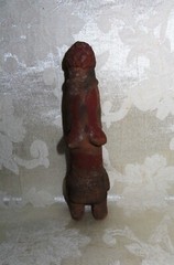 A RARE 13 to 15th Century Pre-Columbian Pottery in the form of a Footed Phallic