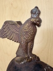 VINTAGE WW1 1870 IMPERIAL PRUSSIAN HELMET CAST METAL WALL HANGING SEXTON 1968