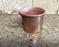 Vintage Copper Kitchenware Lot Small Cup Pot Pan Funnel Kettle