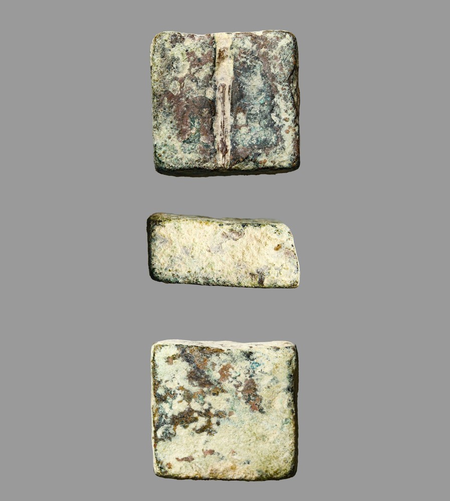 Ancient Judaean Bronze Square Weight 12.32g Phoenician Standard Shekel 800BC