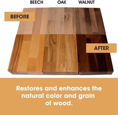 Furniture Clinic Danish Oil Wood Finish 17oz Satin Finish for Oak Pine Teak