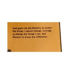 Vintage Copper Wall Plaque – Praying Hands 3D Relief – Serenity Prayer – Inspira