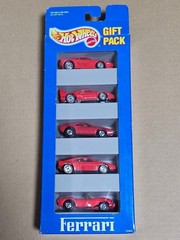 Hot Wheels Ferrari 5 Pack Unopened Red Gift Set 1993 Collectible