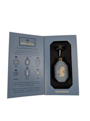WEDGWOOD Blue Jasperware Small Perfume Bottle and Funnel in Original Box