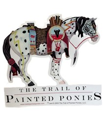 2003 Westland Trail of Painted Ponies Horse Cardboard Display Sign Promo 16″x14″