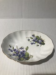 Vtg Oakley Porcelain Oval Trinket Dish Floral Pattern England