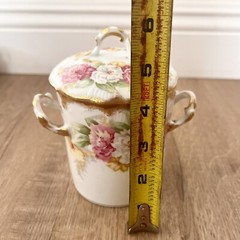 Antique 1989-1900 Elite Works Limoges France Condensed Milk Holder Jar Container