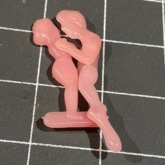 Vintage Plastic Thrusting Man And Woman Novelty Adult Toy