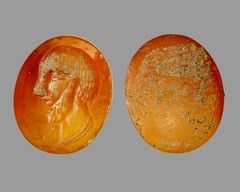 Certified Genuine Roman Imperial Carnelian Intaglio Portrait Gem 200AD Artifact