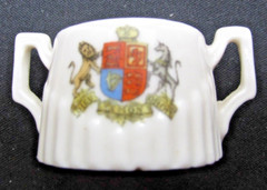 VTG Coat Arms United Kingdom Dieu Et Mon Droit God & My Right Porcelain Tea Set