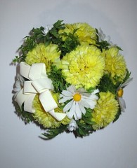 Vtg 1960’s LeGrue Fake Plastic Flower Arrangement Decorative Basket Modern MCM #