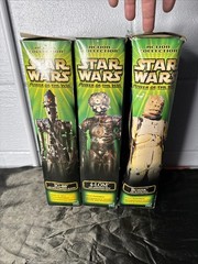 2000 Star Wars Bounty Hunter Action Figures Set IG-88 Bossk 4-LOM – Damaged Pkgs