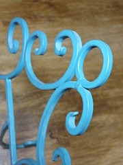 Turquoise Ornate Metal Display EASEL HOLDER STAND for Books or Pictures 15”x10”