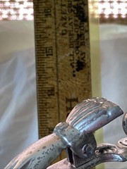 Vintage Glove Clip Display Stand Jewelry Holder Hand Shaped letters Signed