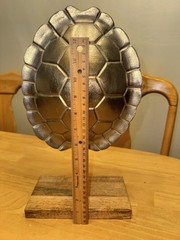 Turtleshell decor/accent piece cast aluminum