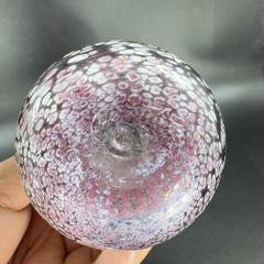 Vintage Hand Blown Art Glass Vase Jack In Pulpit Hand Made Studio Glass Vase VTG