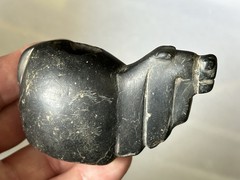 AMAZING PRE-COLUMBIAN IMPERIAL CANOPA CONOPA LLAMA EFFIGY CONTAINER FROM PERU