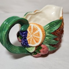 Fitz and Floyd 1994 FRUIT TANGO 10 oz Pineapple Creamer Sauce Serving Piece
