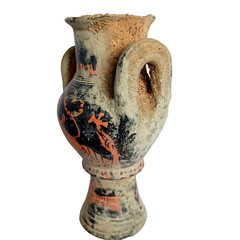 300 BC Ancient Roman Pottery Ceramic Terracotta Vessel Jug Amphora Pot Pitcher