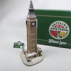 RARE Lilliput Lane Big Ben in Winter L2300 Britain’s Heritage London model