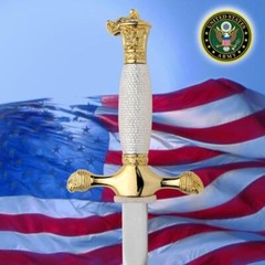 US Cadet Officer Sword with Steel Scabbard Collectible by Windlass