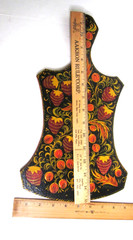 Hand Painted Folk Art Decorative Wooden Board Tole Strawberries 15″ x 8 1/2″