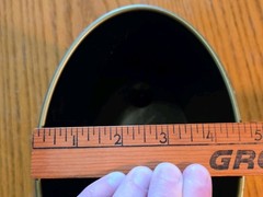 Vintage Tole Painted Black Metal Basket, Mail Desk Organizer 7″ x 4.75″ x 5″