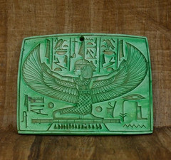 Authentic Ancient Egyptian Antiquities Stone Isis Rare Green Statue Egyptian BC