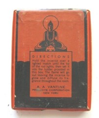 Vintage 1920’s VANTINE’S INCENSE: Pine, Box with Incense