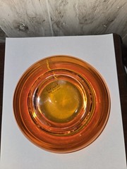 Viking Glass Persimmon Orange Epic Bird Candy Dish W/o Top