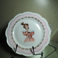 Antique Zeh Scherzer Bavarian Edwardian Lady Plate