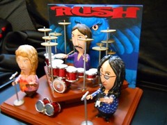 Rush Music Band by John Lamouranne The Egg Man Sculpture 2014 behind Glass RARE