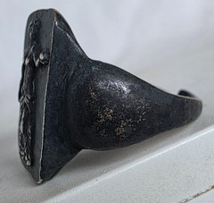 300 BC Ancient Roman Silver Ring Venus goddess love beauty fertility prosperity