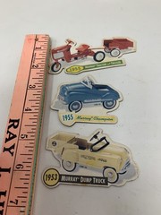 1999 Hallmark Kiddie Car Classic Magnet 1955 Tractor Trailer Champion Dump Truck