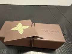 Authentic Louis Vuitton Mono Metal Dice Cube Game Set Original Box Rare collect