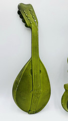 Vintage Set 2 Royal Cast Aluminum Mandolin & Violin Instruments Wall Decor 18″