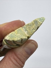 5 Vtg Hand Carved Green Moss Agate Jasper Stone Koi Fish Sculpture Decor 3″ tall