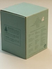 EUC PartyLite 10 oz Decorative Blue Sea Glass Shells Real Seashells Original Box