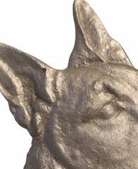 Vintage Cast Aluminum German Shepherd And Cocker Spaniel Plaques